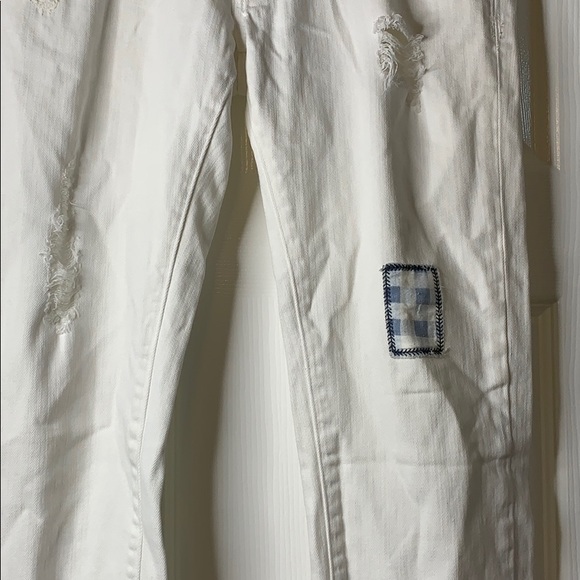 Lucky Brand Distressed Patchwork Ankle Jeans - Picture 3 of 8